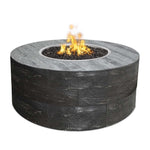 Sequoia 24" Tall Fire Pit 42" 60" - Wood Grain - The Outdoor Plus - OPT-SEQ42