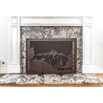 Big Bear Fireplace Screen 40" X 30" - Powder Coated - The Outdoor Plus - OPT-FPS4030BB