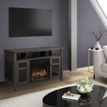 Xavier 57 Inch Wide Media Console with 5118 BTU Electric Fireplace-GDS23L8-1904GB