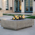 Tavola 1 Concrete Gas Fire Pit Table + Free Cover ✓ [Prism Hardscapes] PH-405 - 56x38-Inch